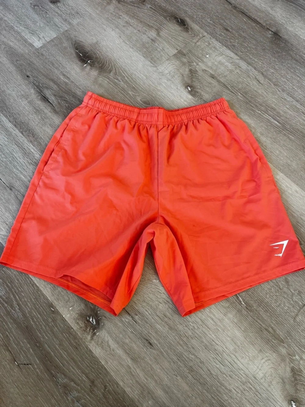 Gymshark Men's Coral-Red Athletic Shorts